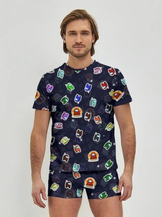 Мужские трусы с футболкой / Among Us