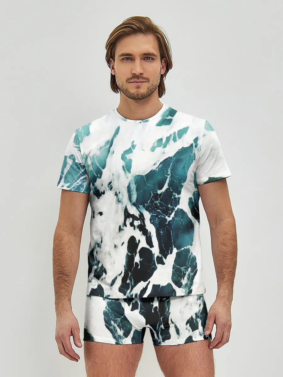 Мужские трусы с футболкой / море