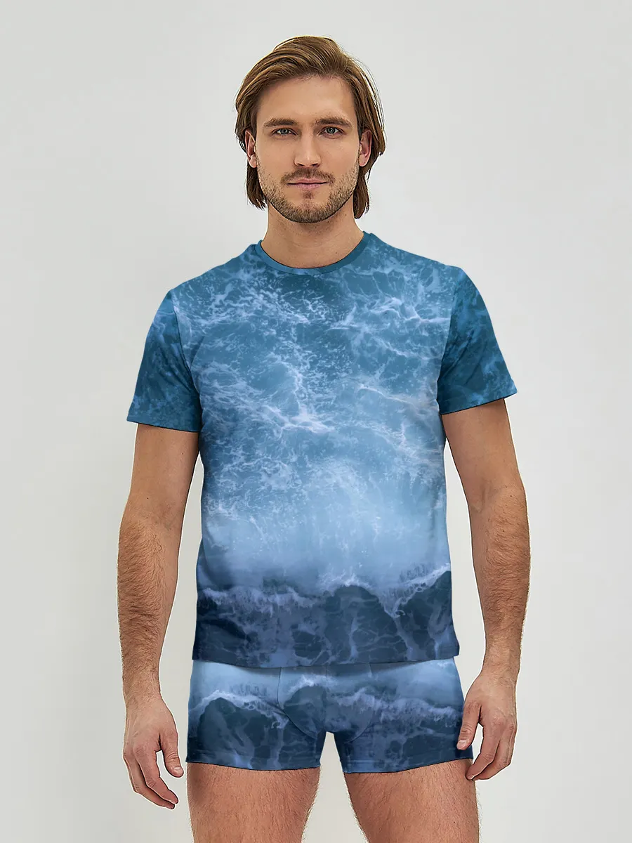 Мужские трусы с футболкой / океан