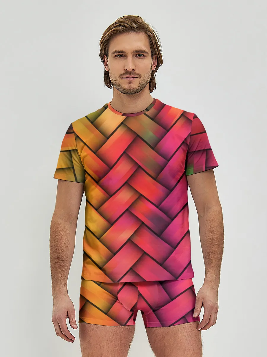 Мужские трусы с футболкой / Colorful weave