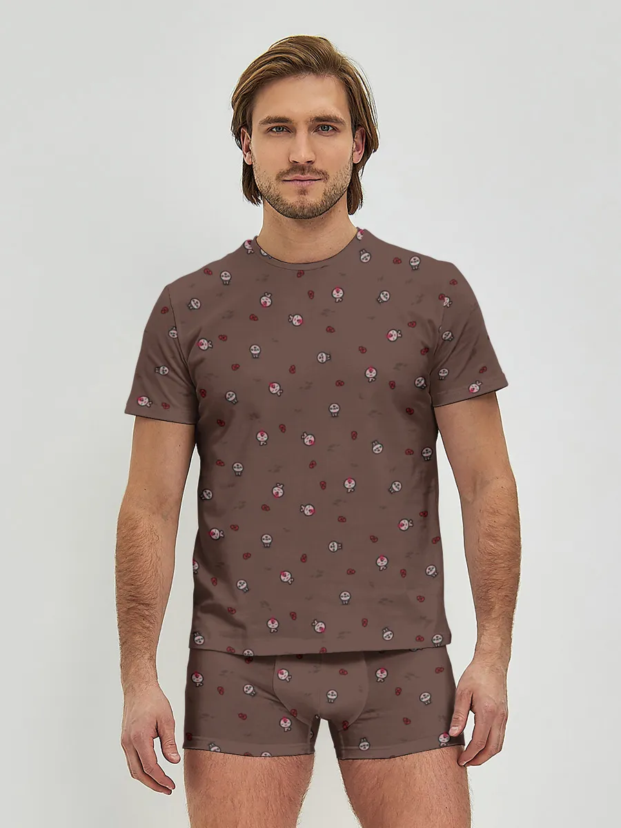 Мужские трусы с футболкой / The Binding of Isaac small pattern