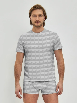 Мужские трусы с футболкой / Советский забор