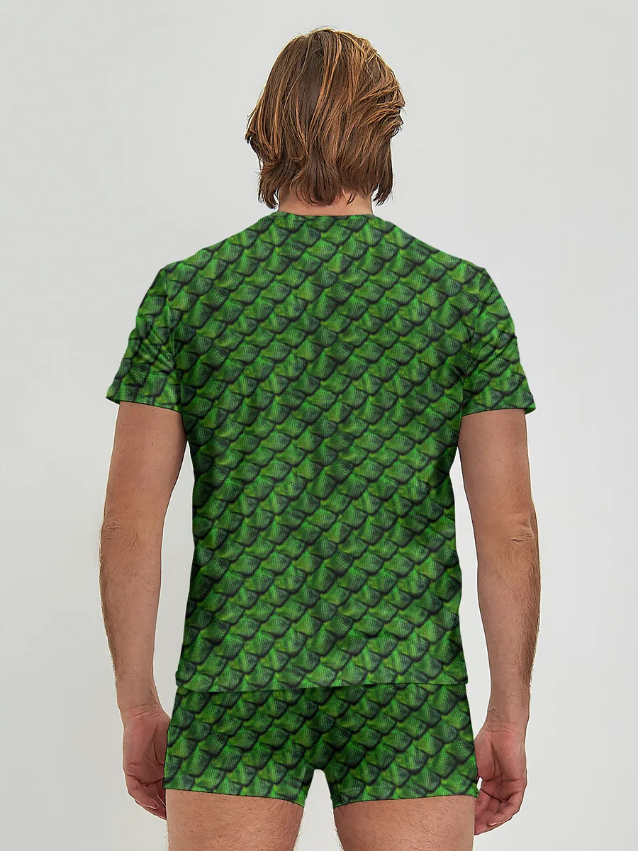 Мужские трусы с футболкой / Reptile Scales