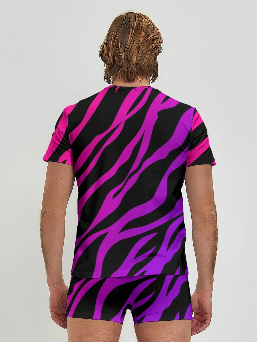 Мужские трусы с футболкой / Похоже на зебру