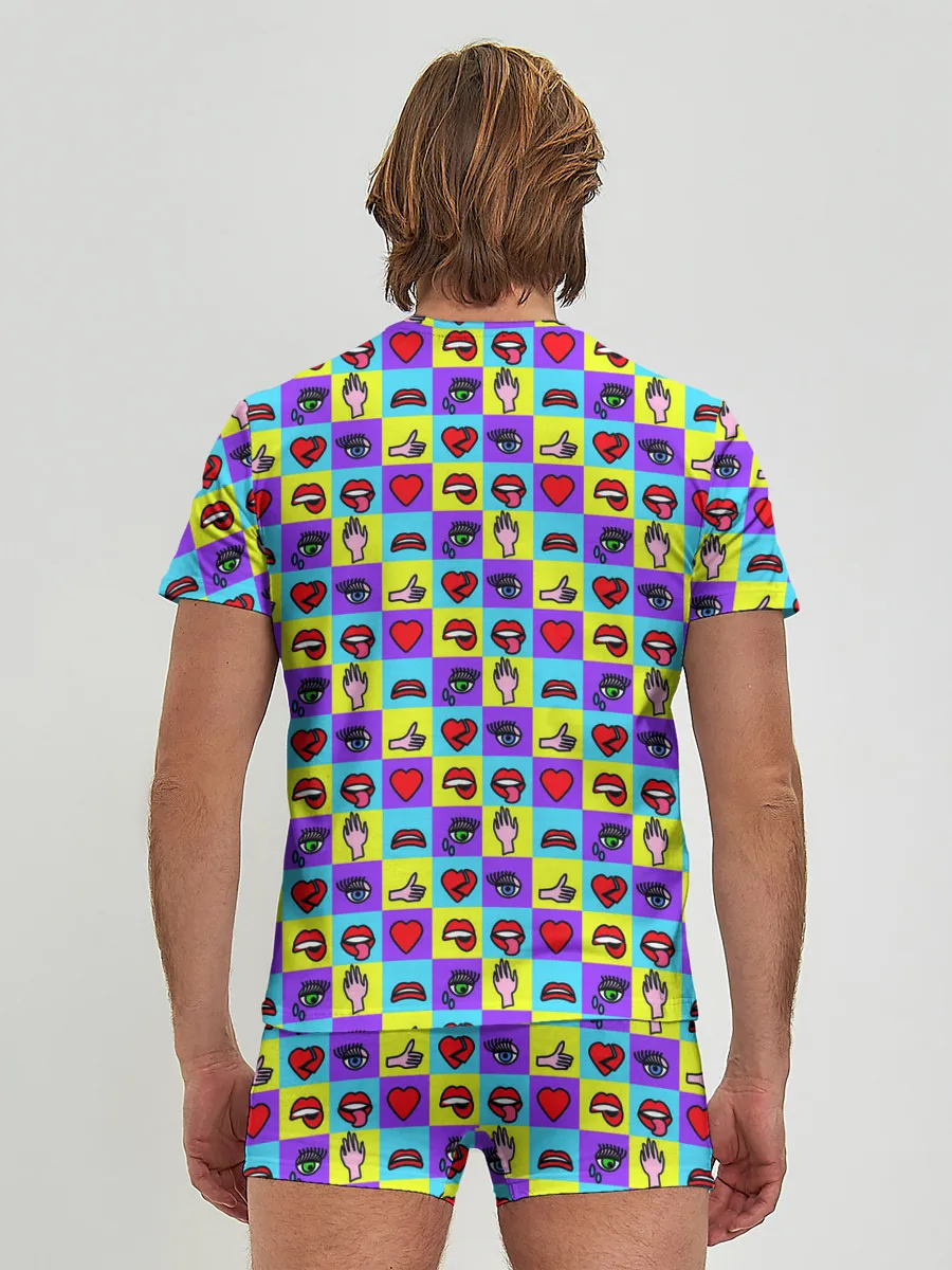 Мужские трусы с футболкой / Поп-арт