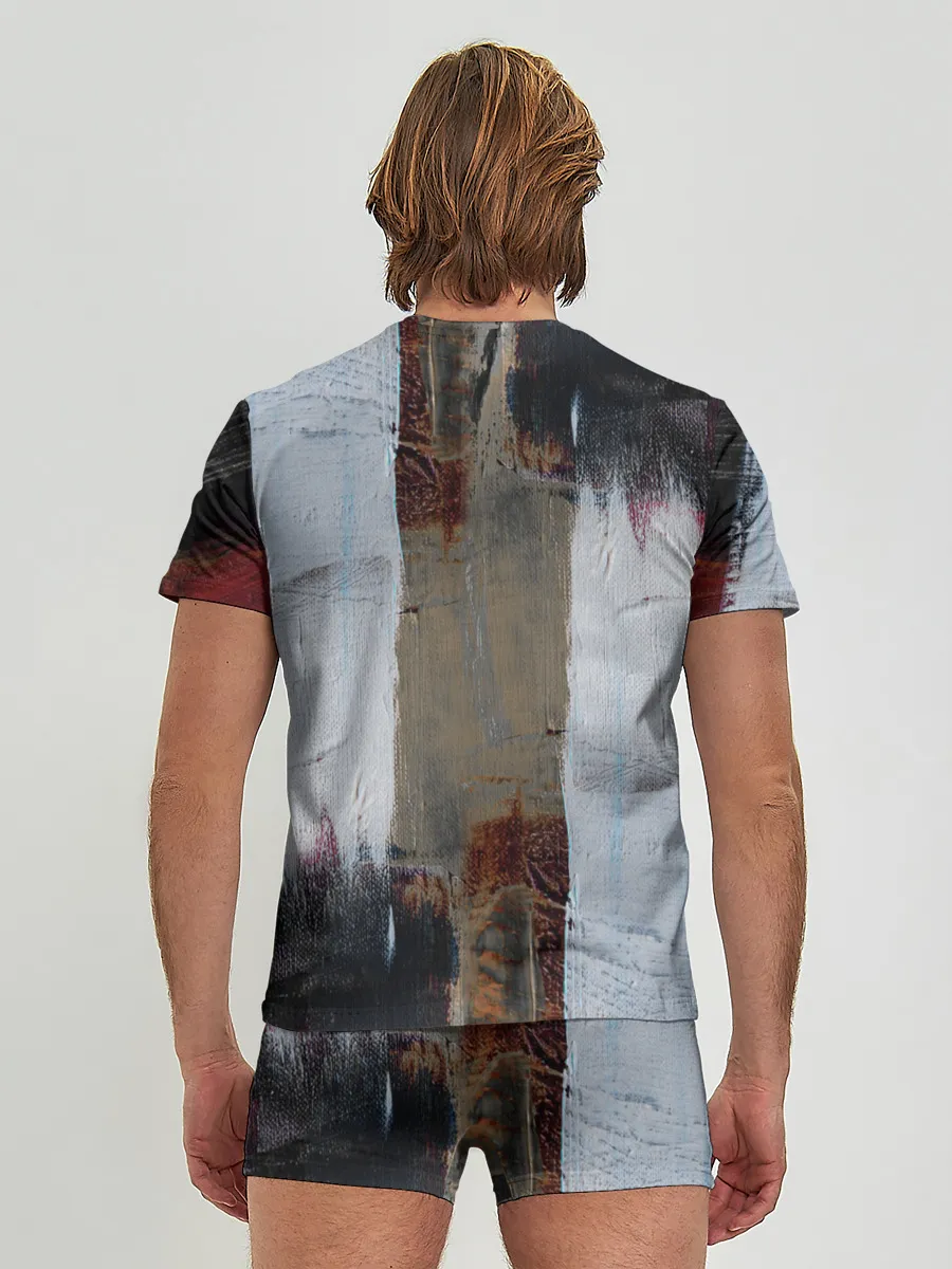 Мужские трусы с футболкой / Абстракция Красок