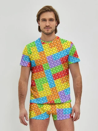 Мужские трусы с футболкой / POP IT / SIMPLE DIMPLE