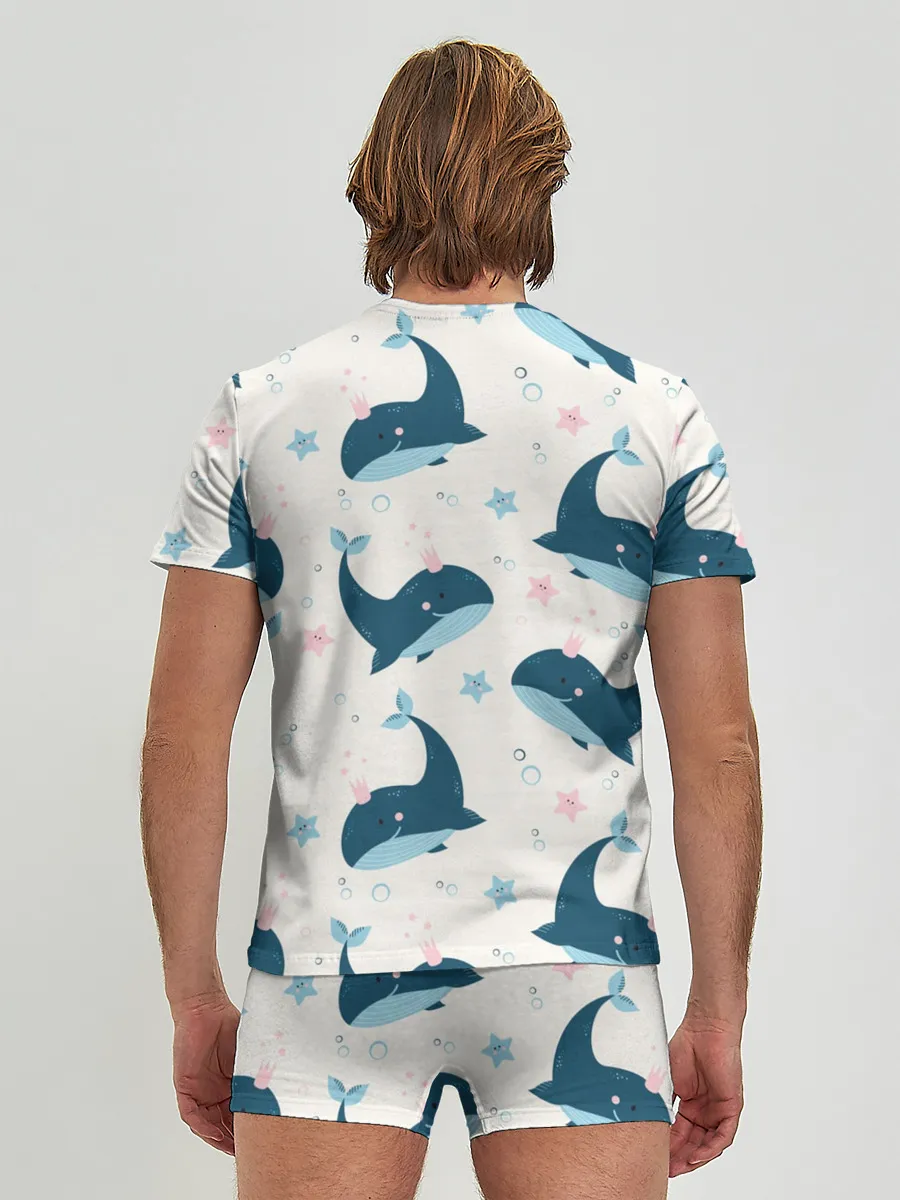 Мужские трусы с футболкой / Киты