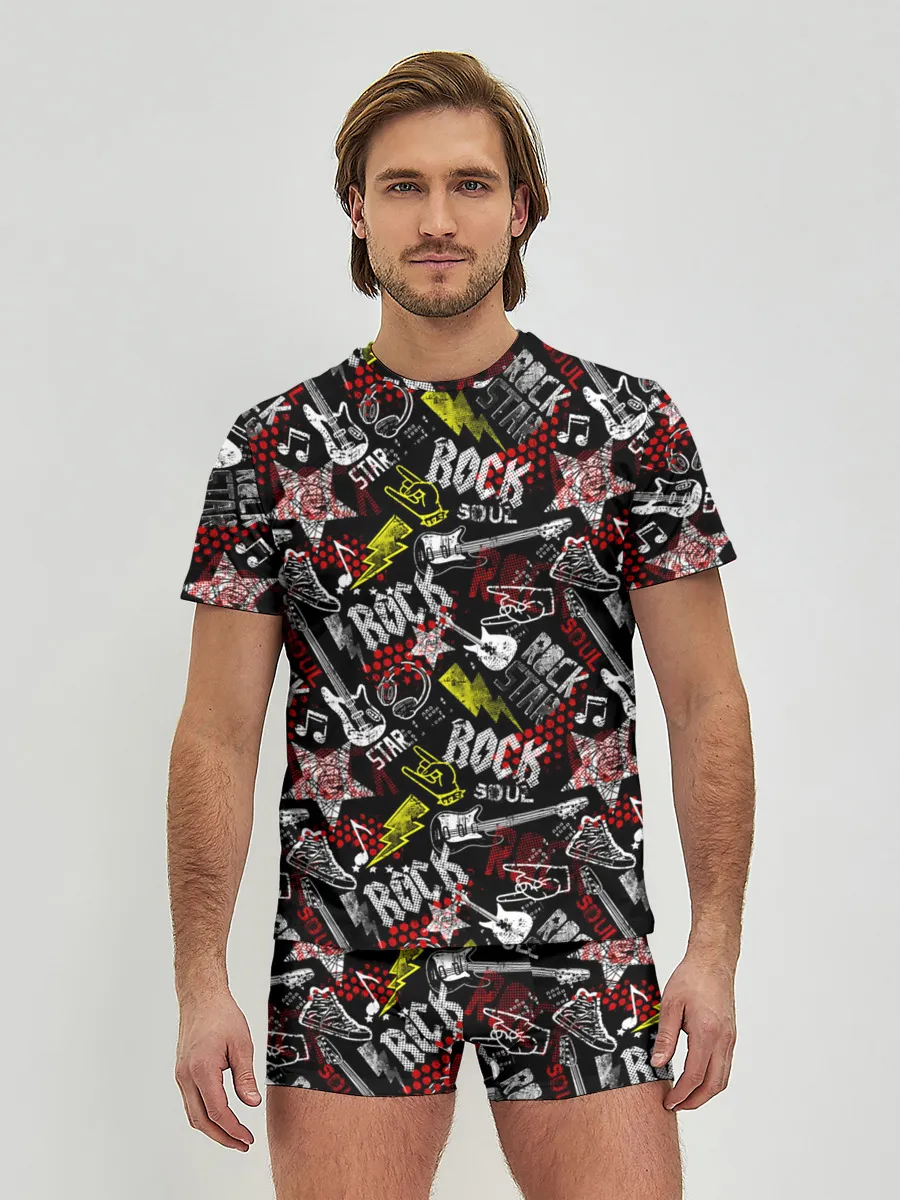Мужские трусы с футболкой / ROCK MUSIC