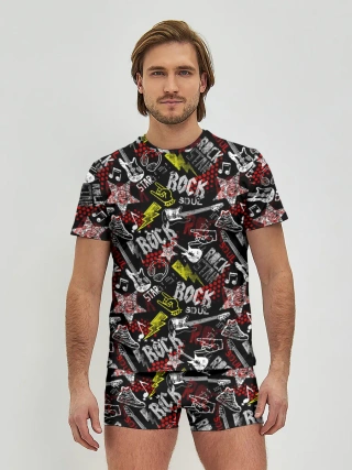 Мужские трусы с футболкой / ROCK MUSIC