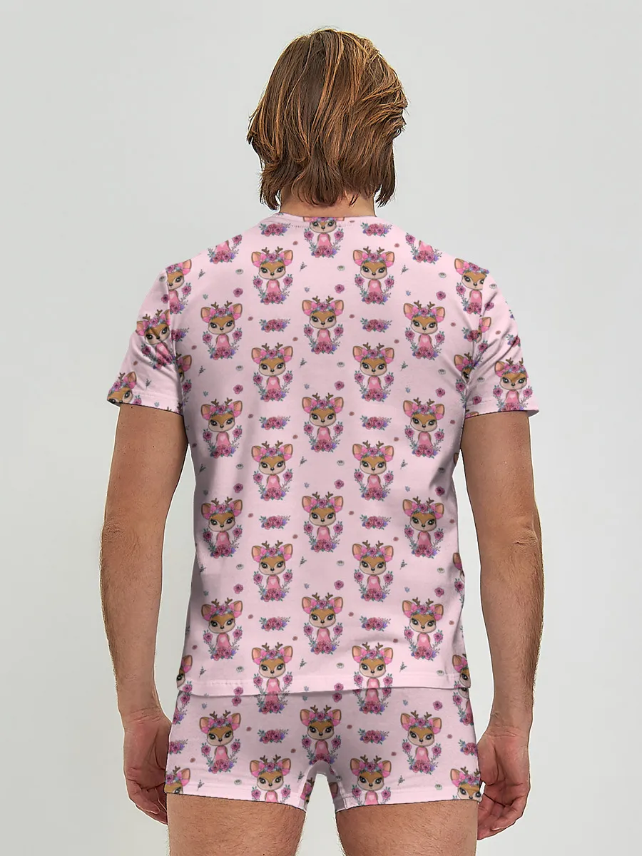 Мужские трусы с футболкой / Милая олениха