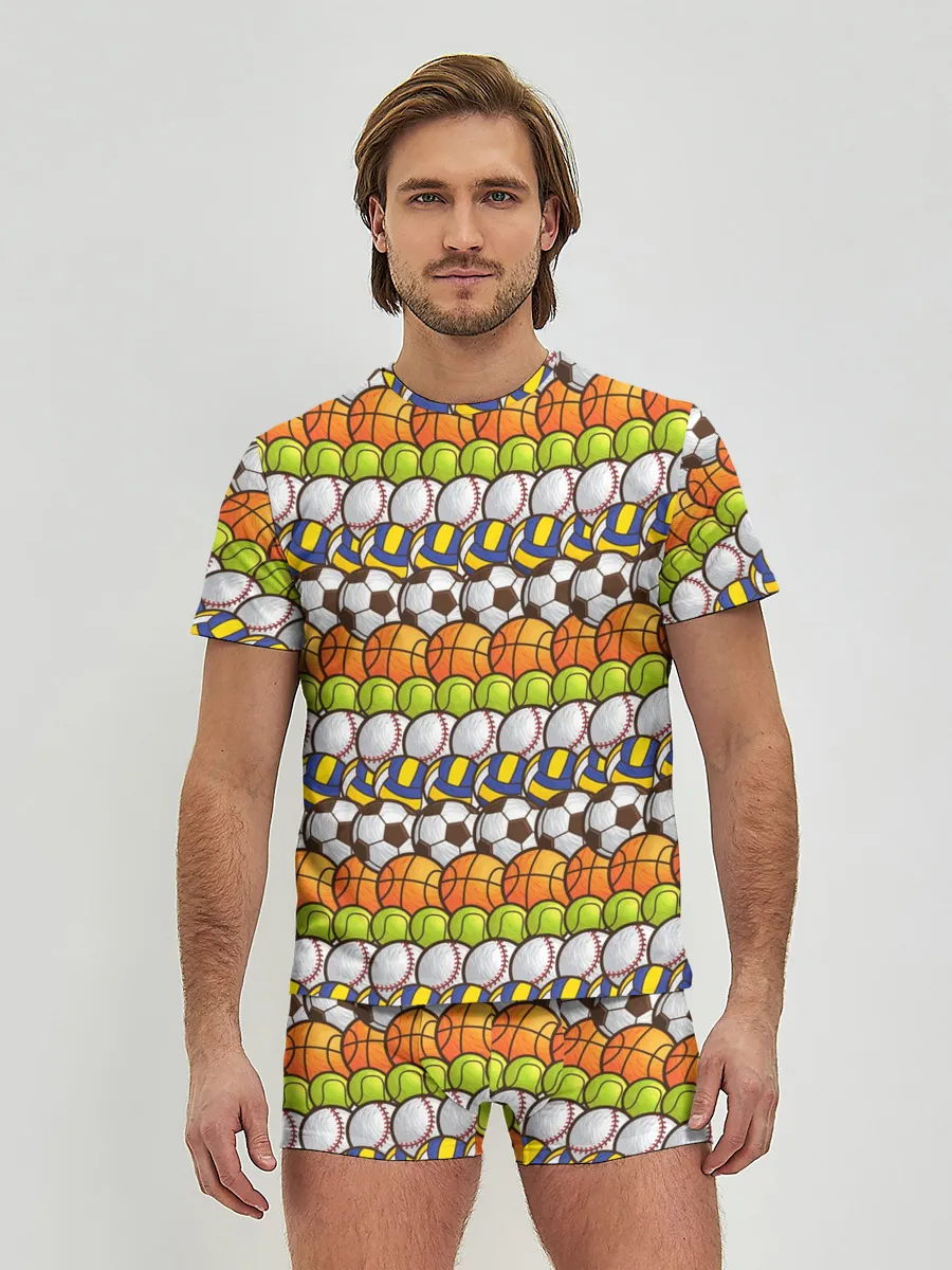 Мужские трусы с футболкой / Спорт с мячом