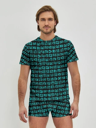 Мужские трусы с футболкой / Руны