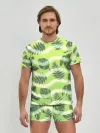 Мужские трусы с футболкой / Тропический фон