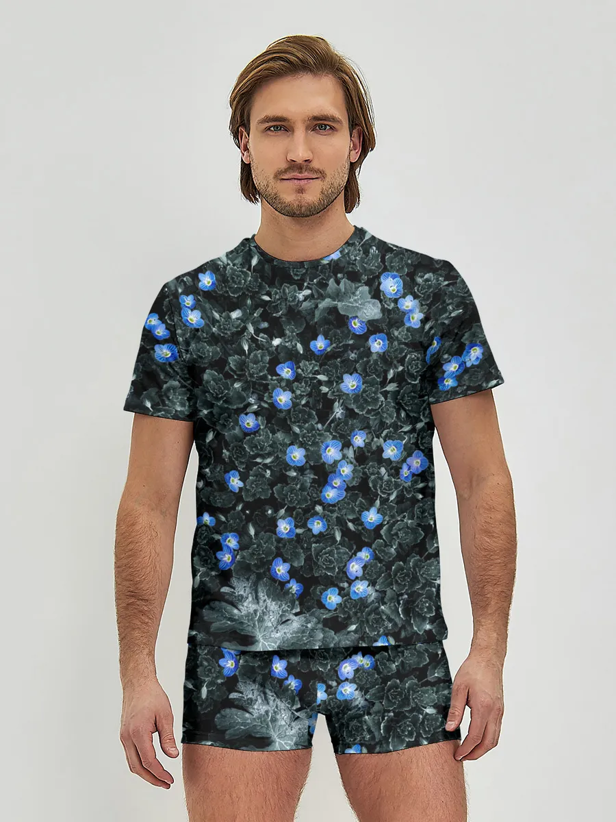 Мужские трусы с футболкой / Маленькие ЦветЫ