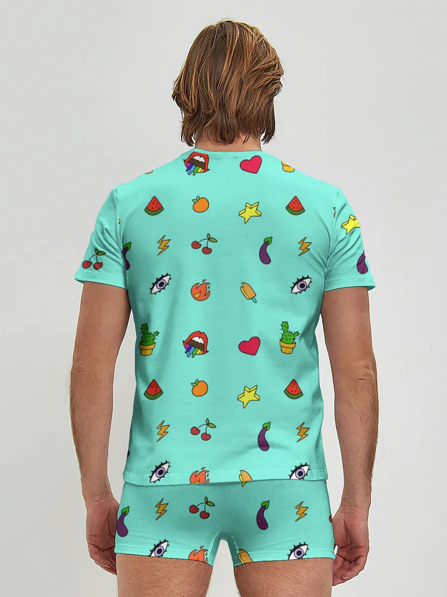 Мужские трусы с футболкой / Смайлики - Эмодзи