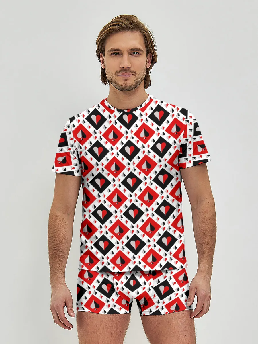 Мужские трусы с футболкой / Карточный Катала