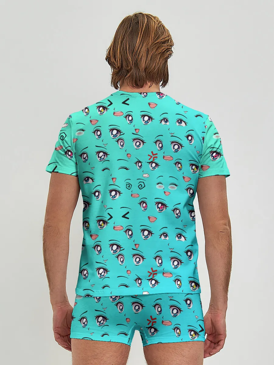 Мужские трусы с футболкой / Аниме эмоции