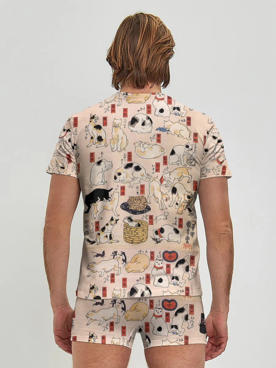Мужские трусы с футболкой / Kuniyoshi Cats