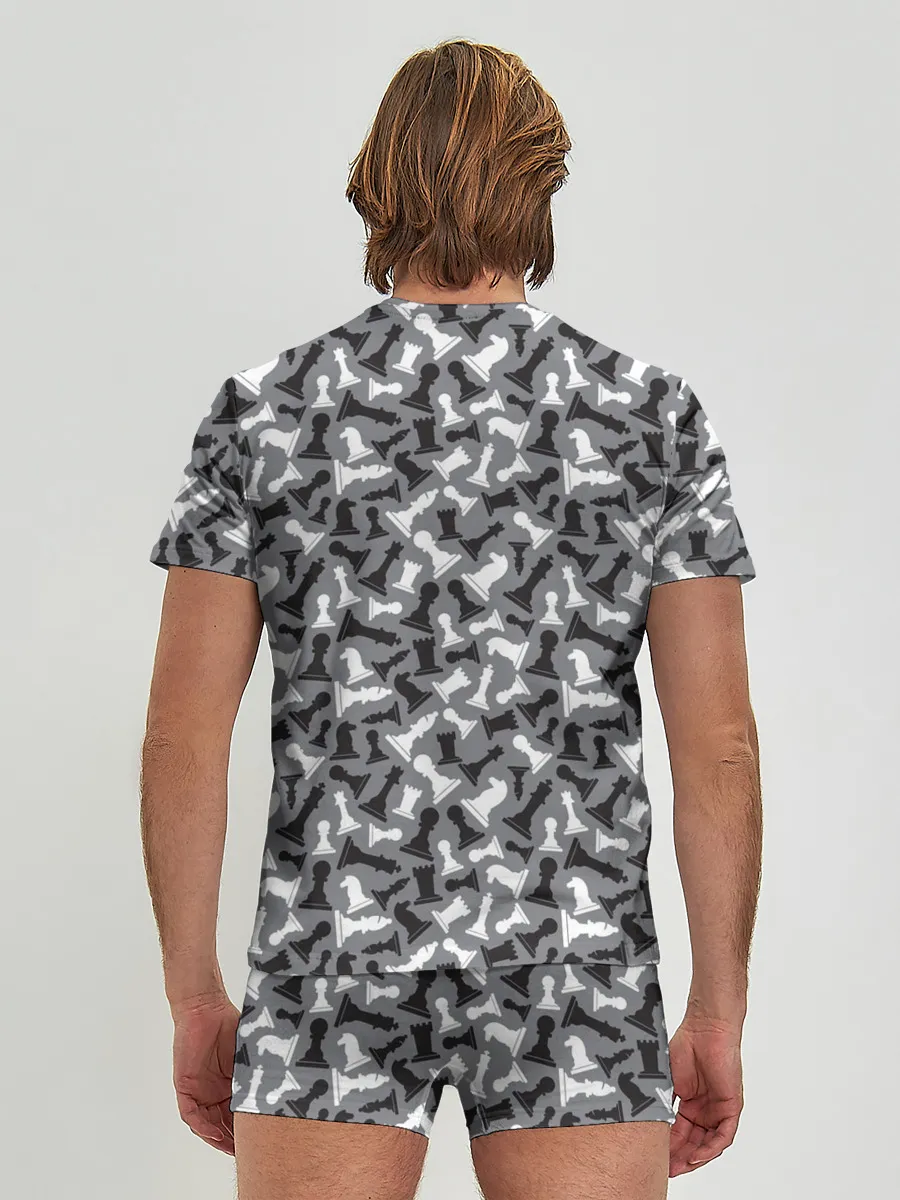 Мужские трусы с футболкой / Шахматист