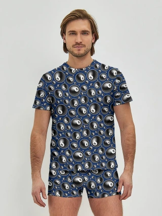 Мужские трусы с футболкой / Бильярд 8