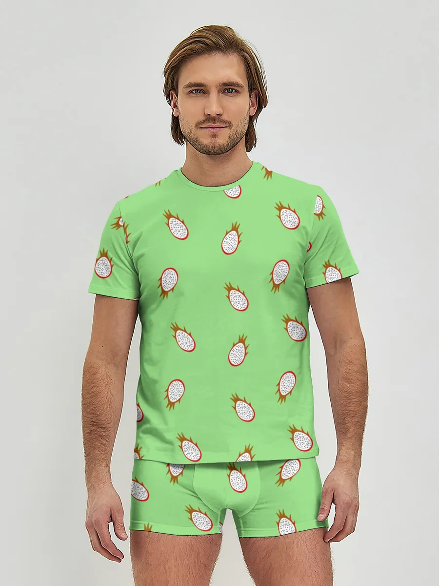 Мужские трусы с футболкой / Драконий фрукт