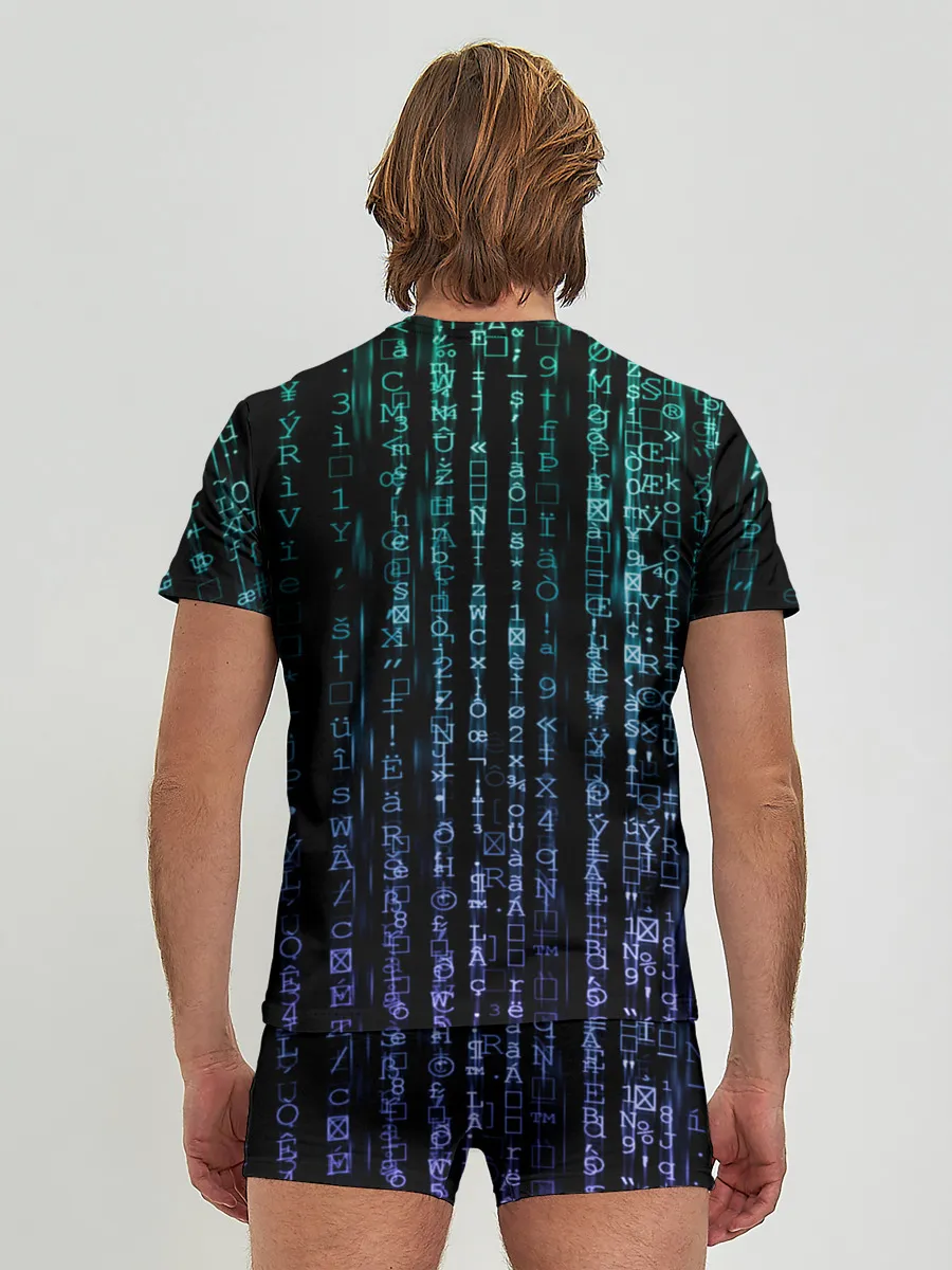 Мужские трусы с футболкой / Матрица 3D