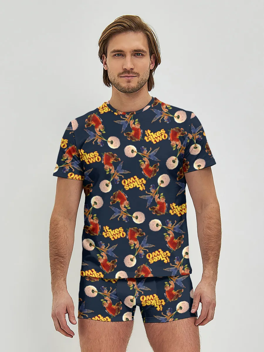 Мужские трусы с футболкой / It Takes Two pattern