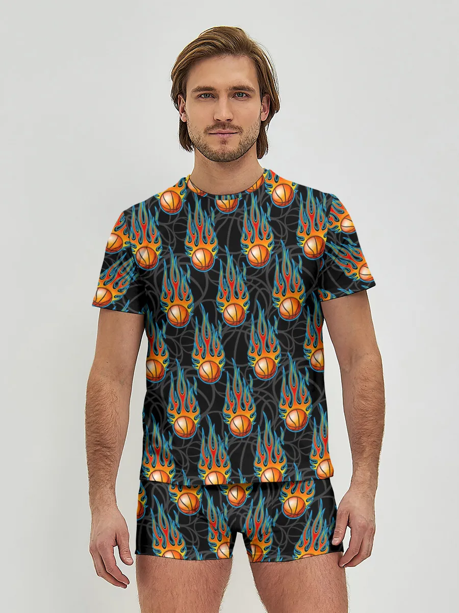 Мужские трусы с футболкой / Баскетбол