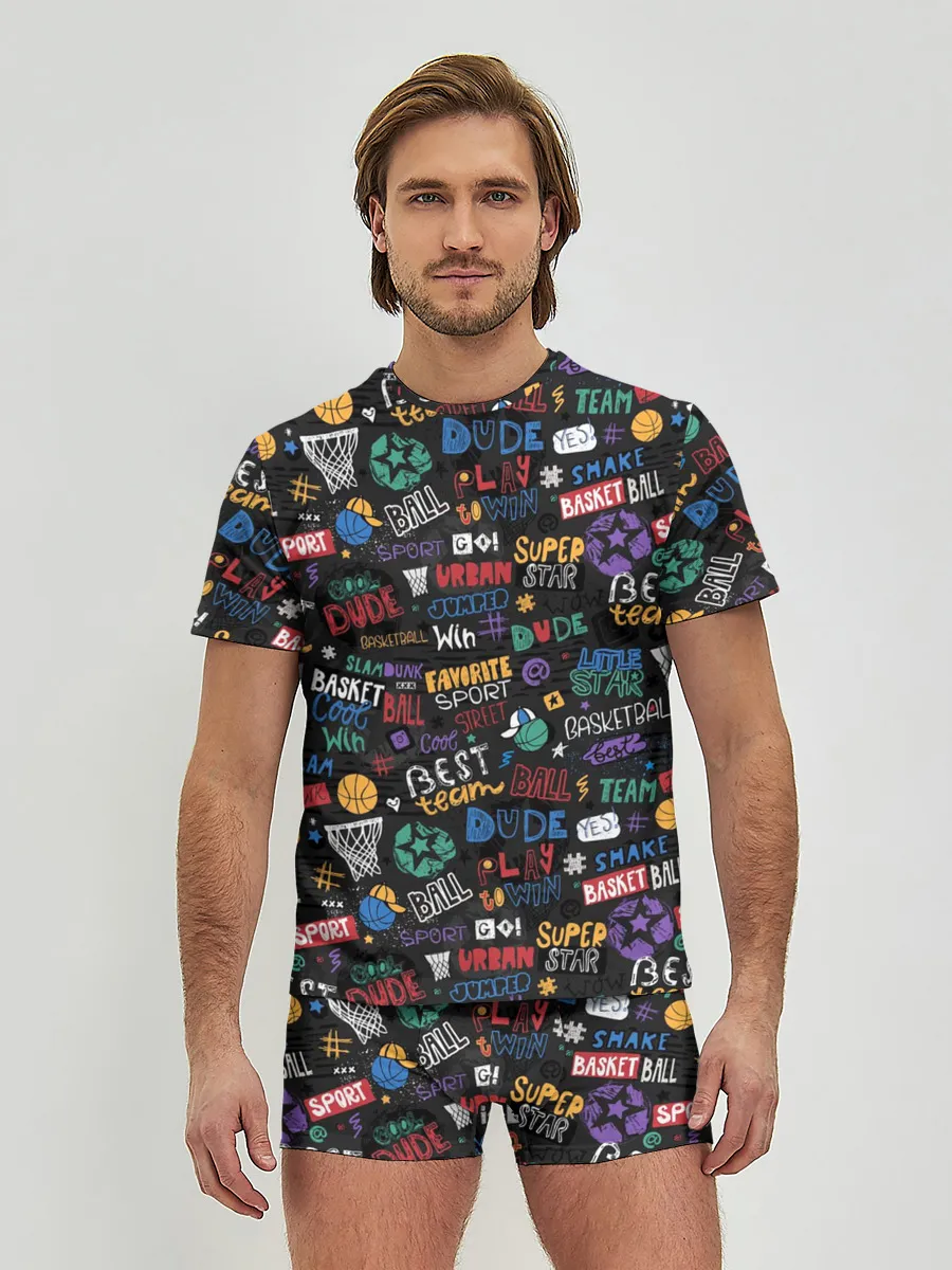 Мужские трусы с футболкой / Баскетбол