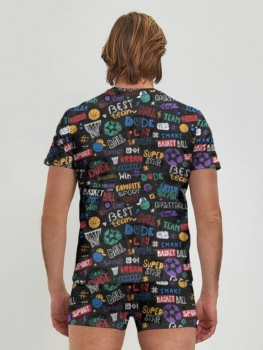 Мужские трусы с футболкой / Баскетбол