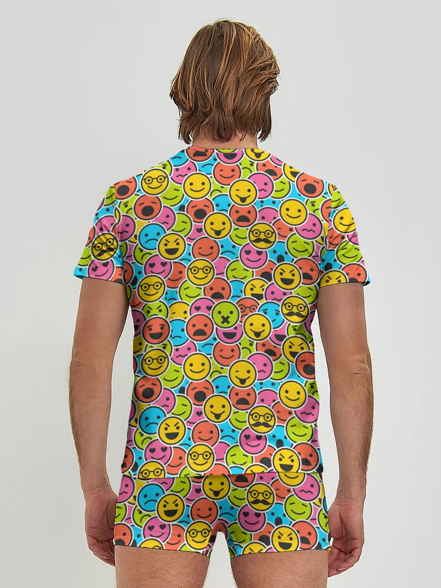 Мужские трусы с футболкой / Смайлики