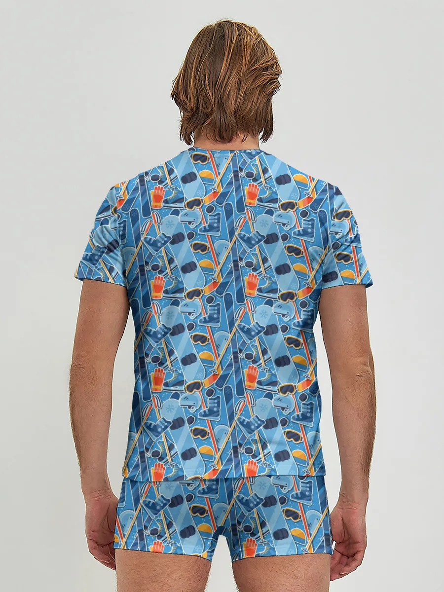 Мужские трусы с футболкой / Зимние виды спорта