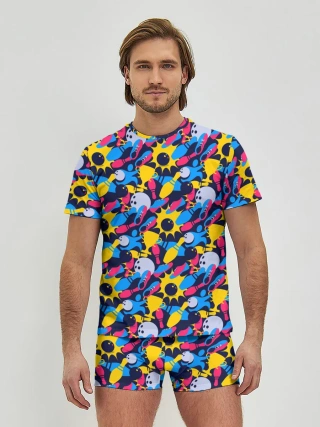 Мужские трусы с футболкой / Боулинг