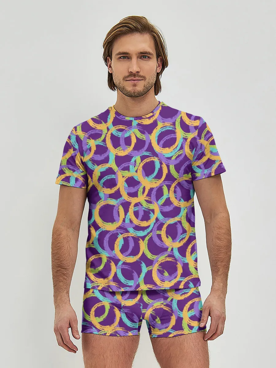 Мужские трусы с футболкой / Абстракция