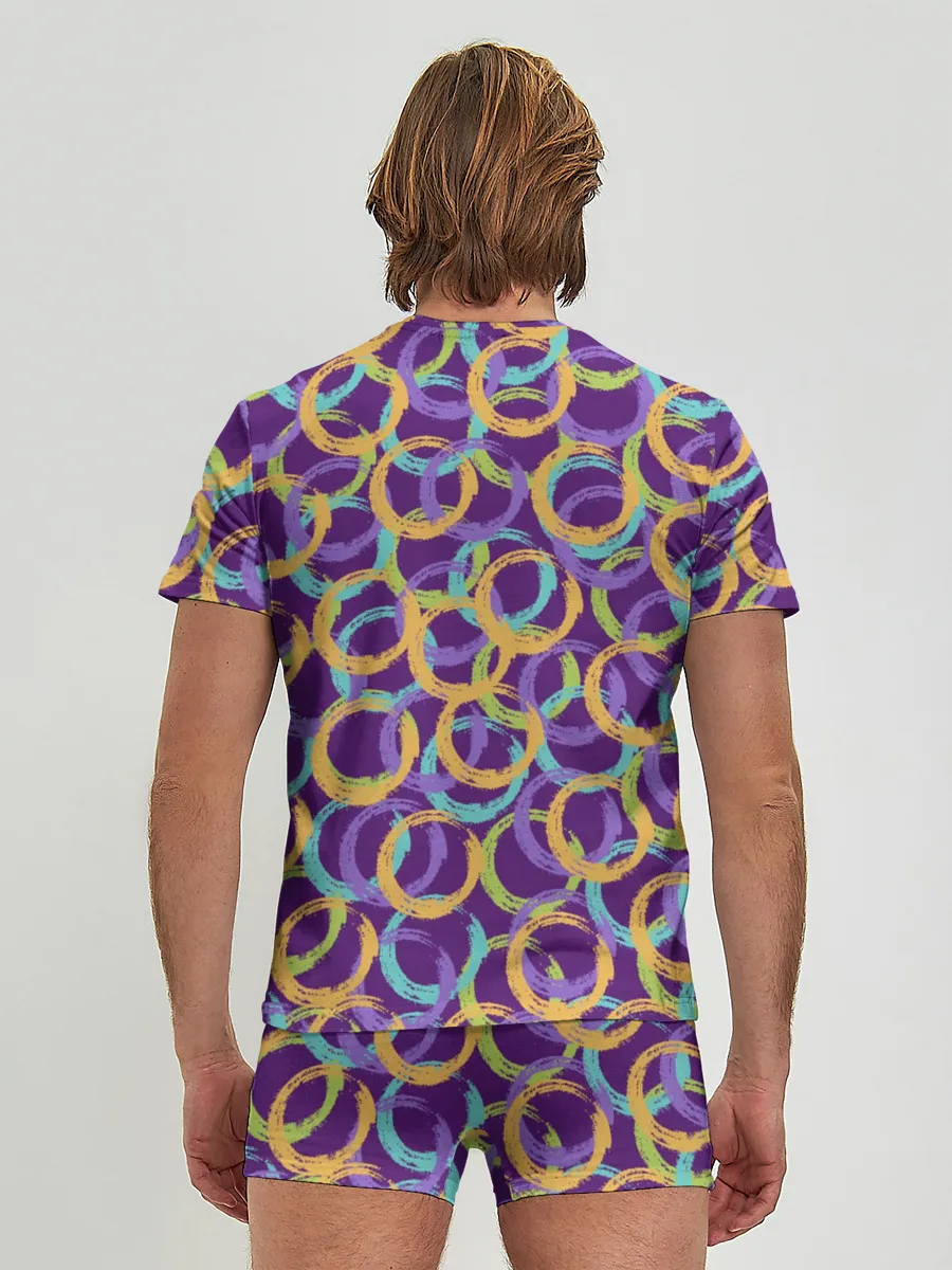 Мужские трусы с футболкой / Абстракция