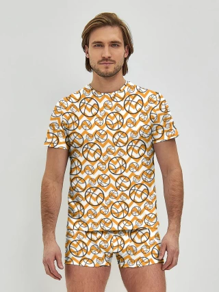 Мужские трусы с футболкой / Баскетбол