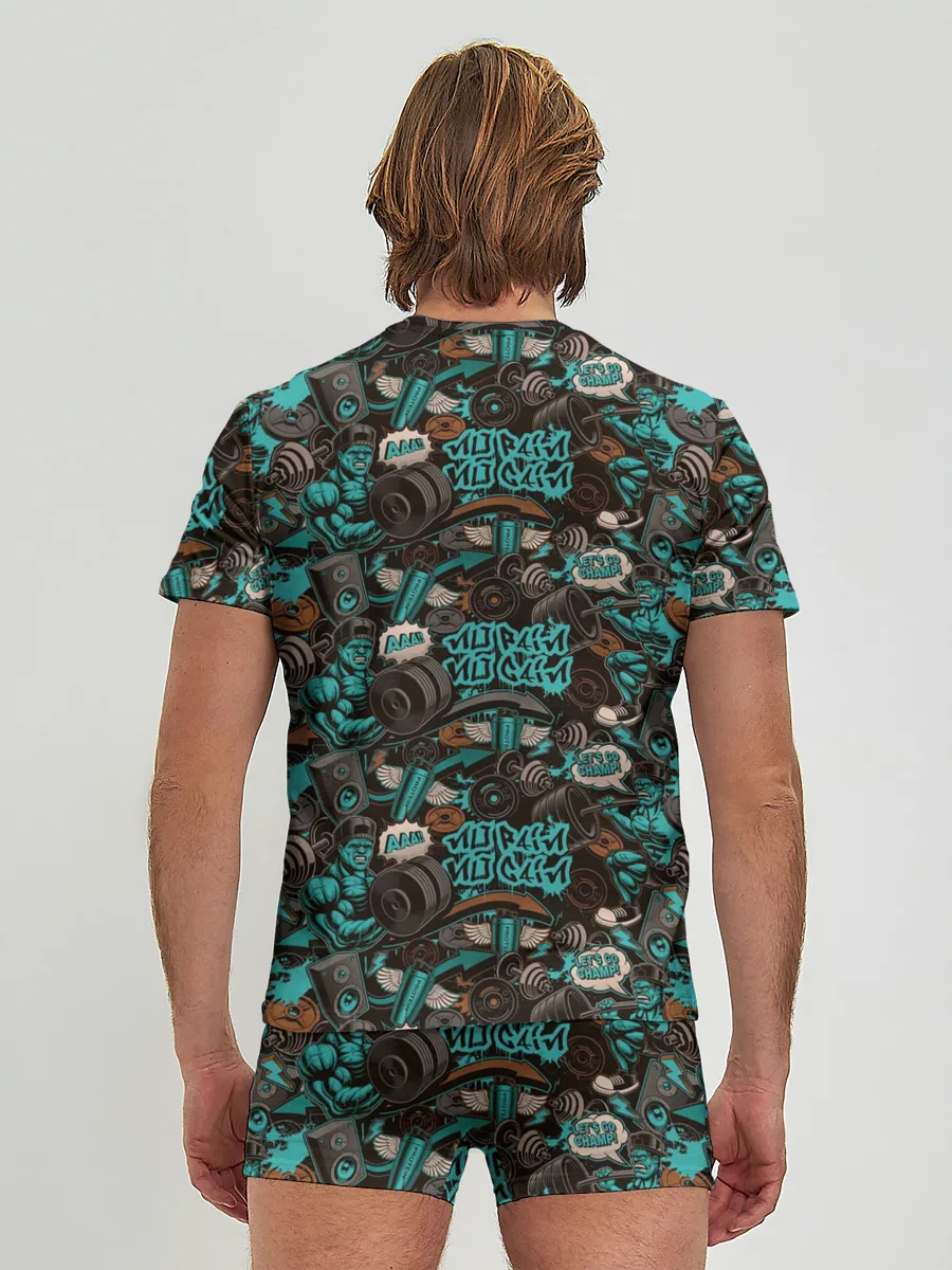 Мужские трусы с футболкой / Тренировка с Железом