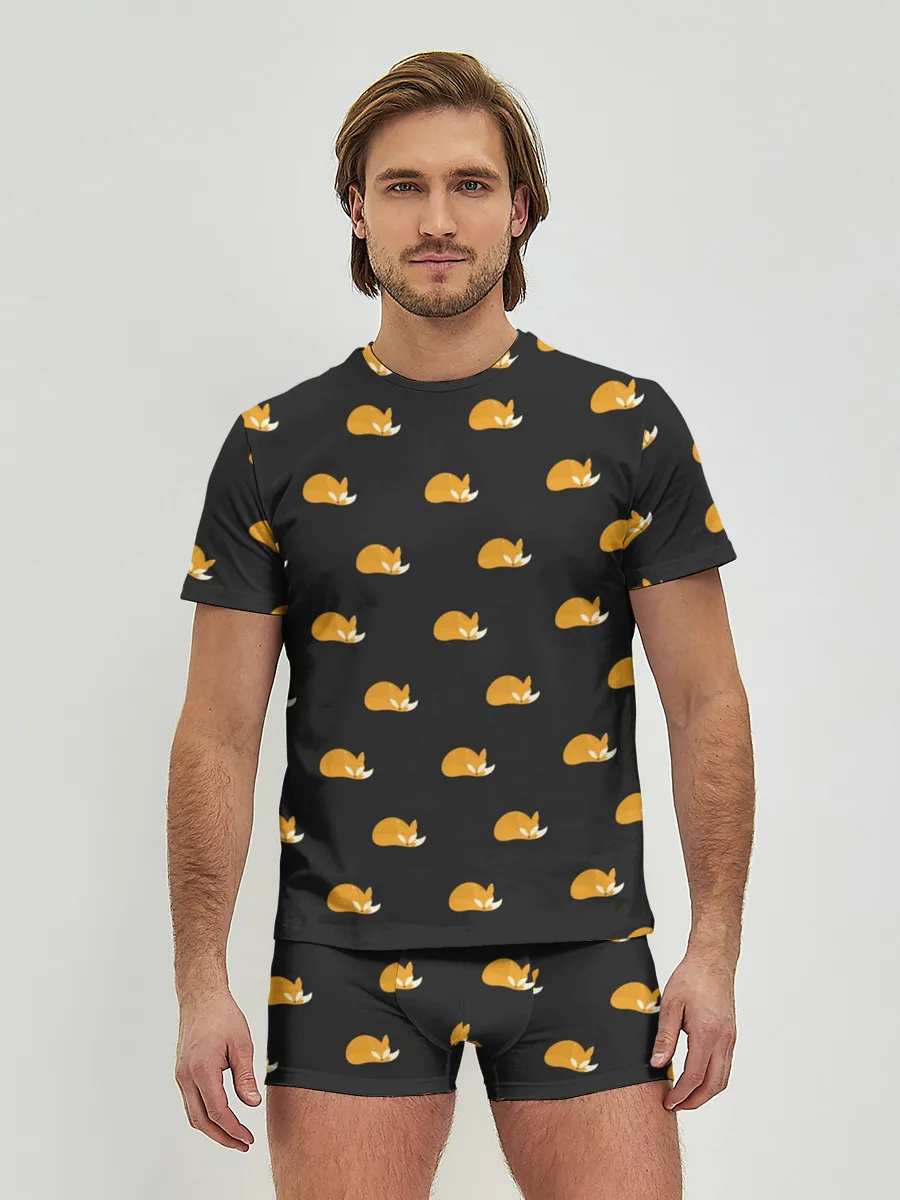 Мужские трусы с футболкой / Лисы