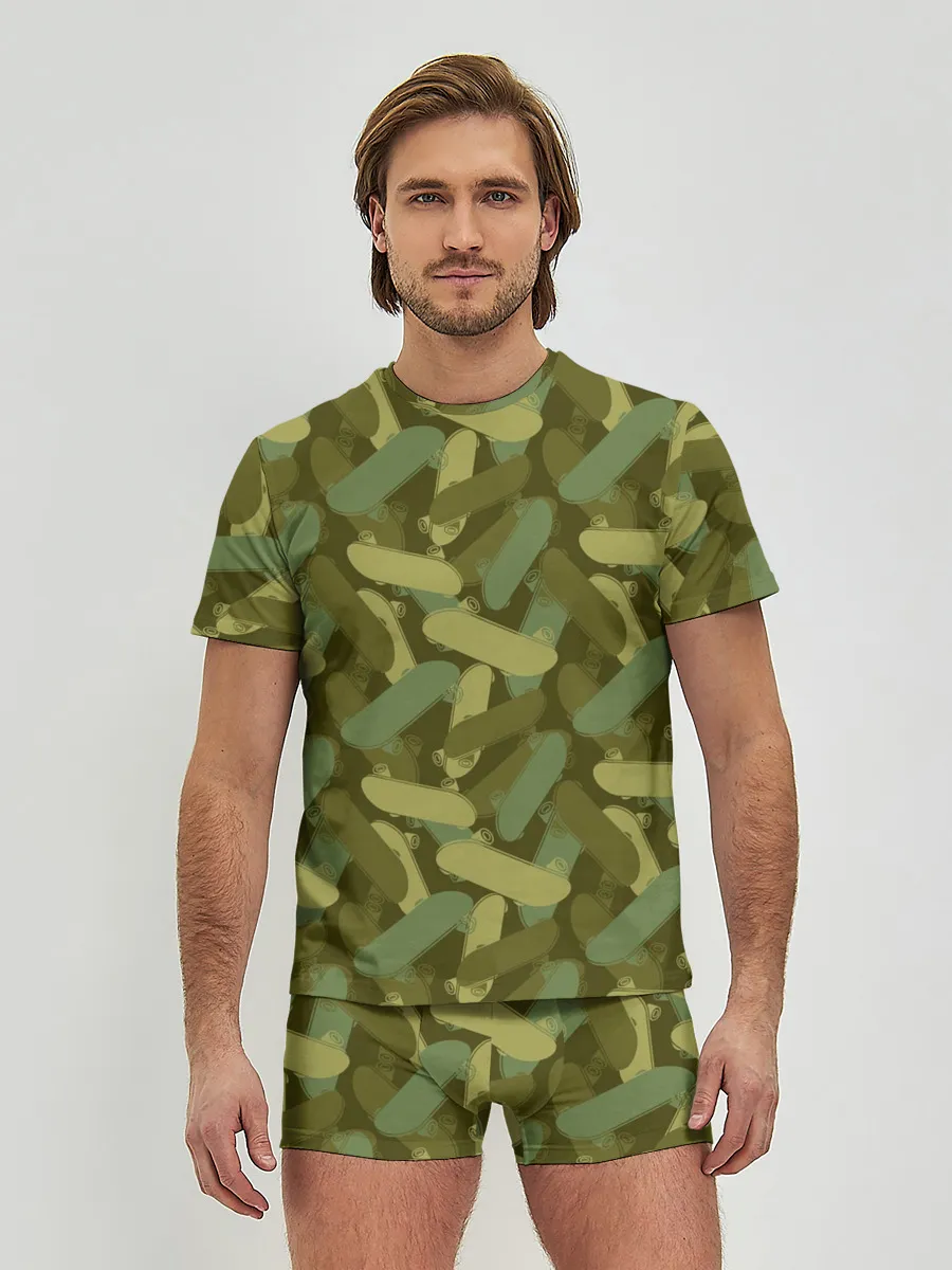 Мужские трусы с футболкой / Скейтборды