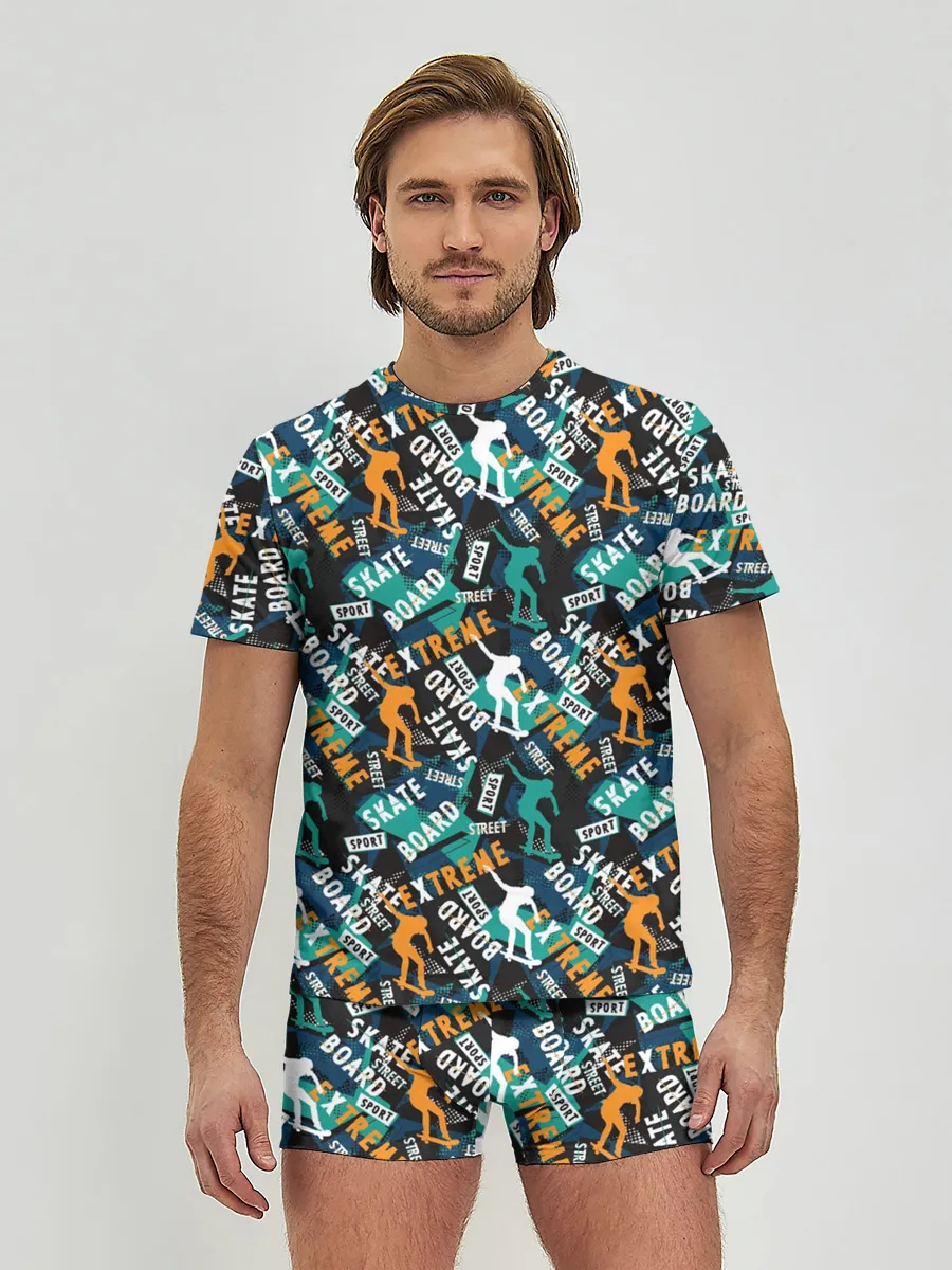 Мужские трусы с футболкой / SKATEBOARD