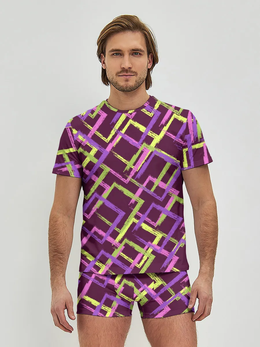 Мужские трусы с футболкой / Абстракция-2