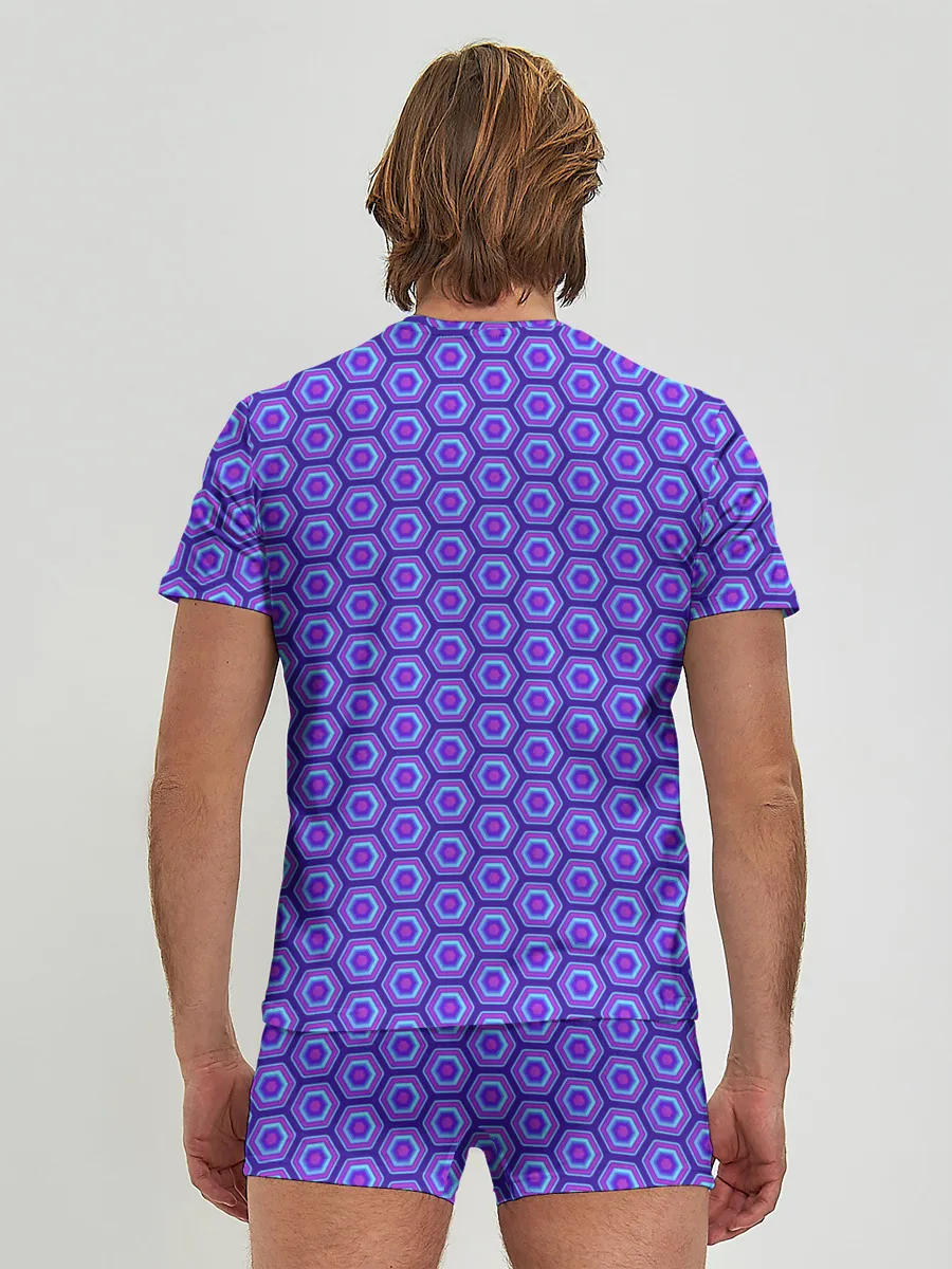 Мужские трусы с футболкой / Geometric Background