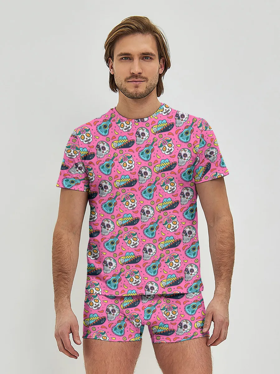 Мужские трусы с футболкой / День мертвых
