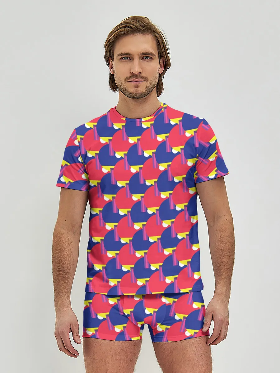 Мужские трусы с футболкой / Теннисные Ракетки