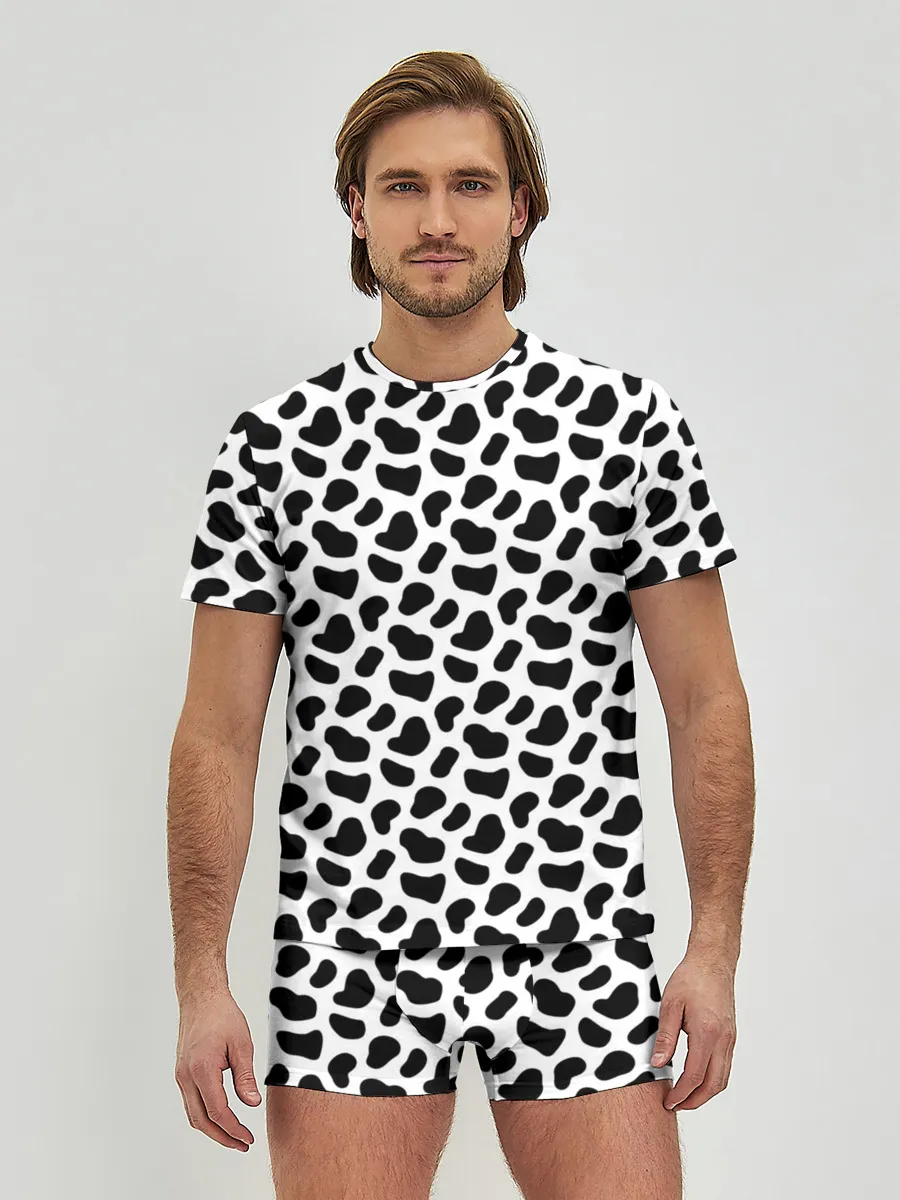 Мужские трусы с футболкой / Текстура далматина