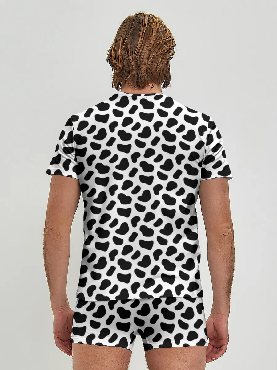 Мужские трусы с футболкой / Текстура далматина