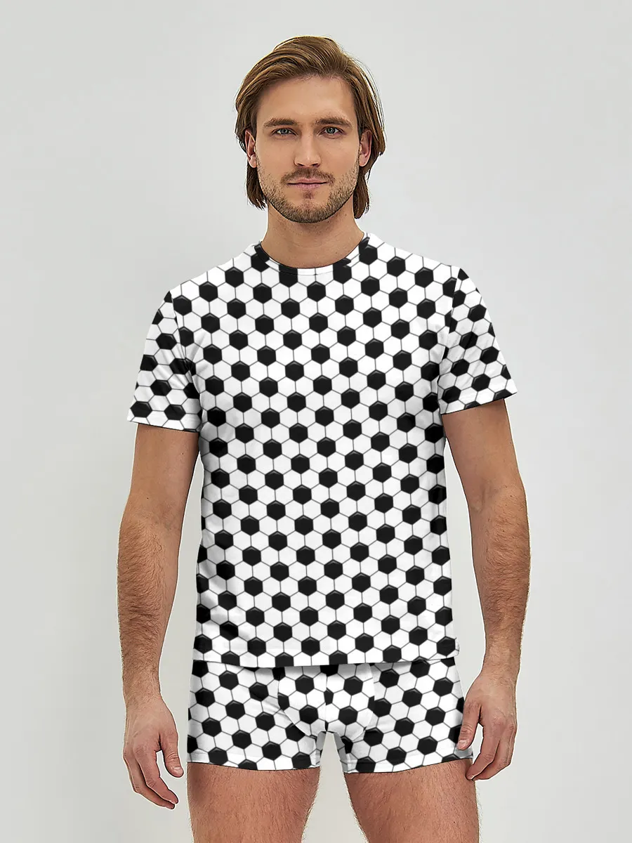 Мужские трусы с футболкой / Текстура мяча