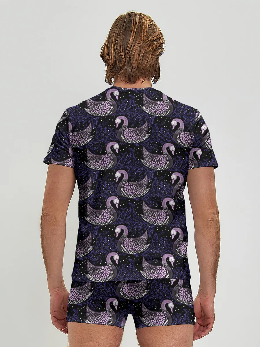 Мужские трусы с футболкой / Лебеди из бисера