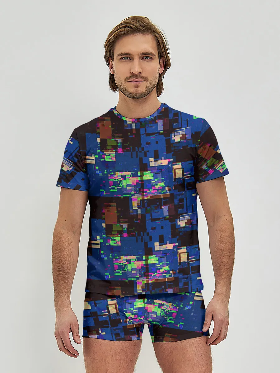 Мужские трусы с футболкой / Глитчи